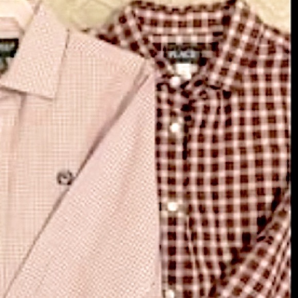 🎈$5 Find! Youth Children’s Place Shirt. Deep Red Plaid. - Picture 3 of 3